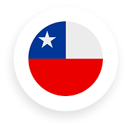 Bandera Chile redonda